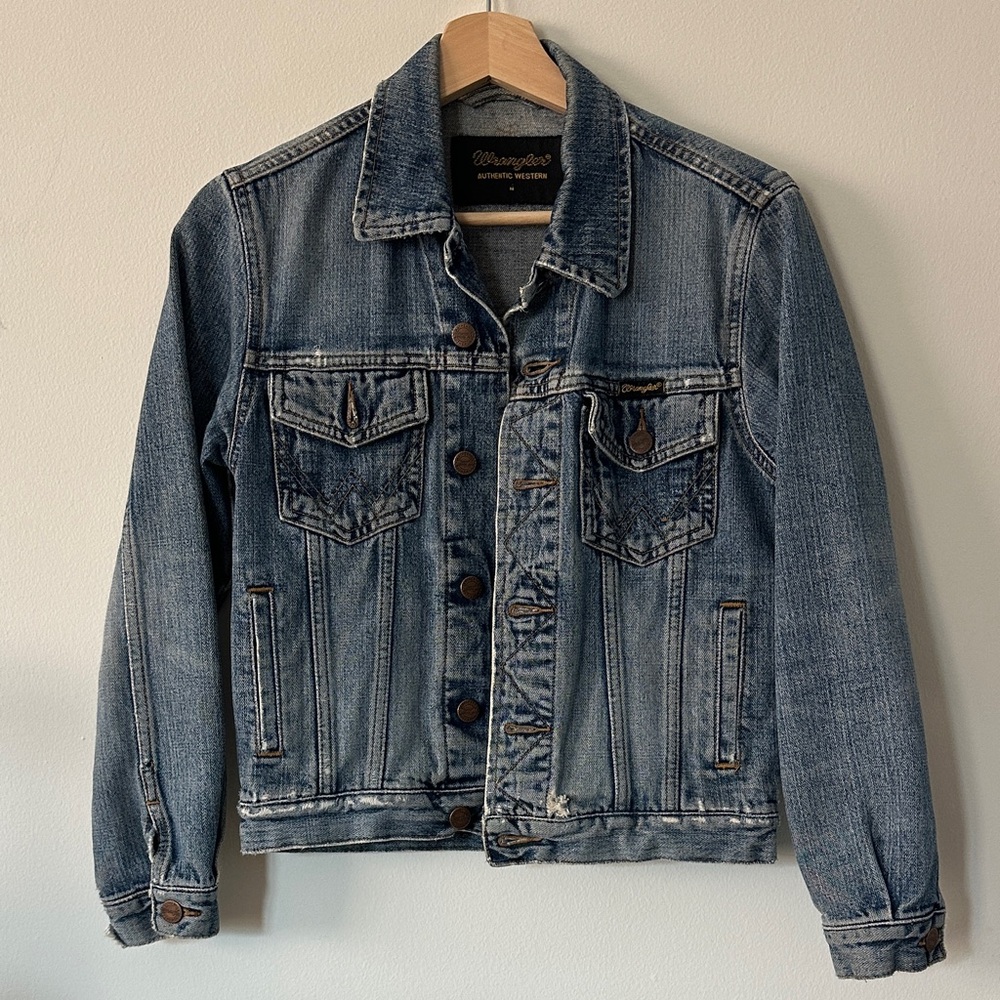 Wrangler Classic Denim Jacket Size M Authentic Western